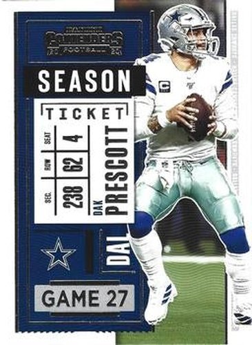 #73 Dak Prescott - Dallas Cowboys - 2020 Panini Contenders Football