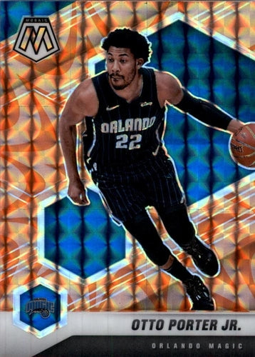 #73 Otto Porter Jr. - Orlando Magic - 2020-21 Panini Mosaic - Mosaic Reactive Orange Basketball