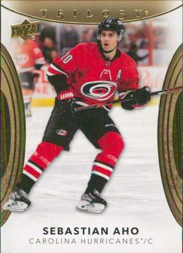 #73 Sebastian Aho - Carolina Hurricanes - 2022-23 Upper Deck Trilogy Hockey