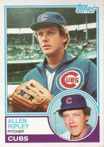 #73 Allen Ripley - Chicago Cubs - 1983 Topps Baseball