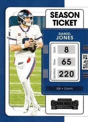 #73 Daniel Jones - New York Giants - 2021 Panini Contenders Football