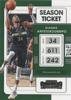 #73 Giannis Antetokounmpo - Milwaukee Bucks - 2021-22 Panini Contenders Basketball