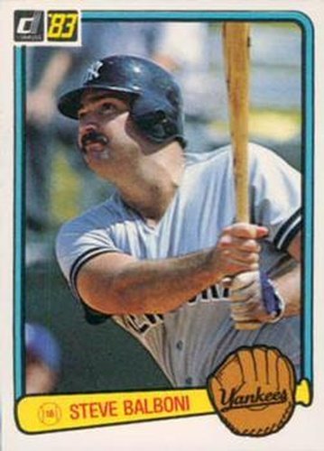 #73 Steve Balboni - New York Yankees - 1983 Donruss Baseball