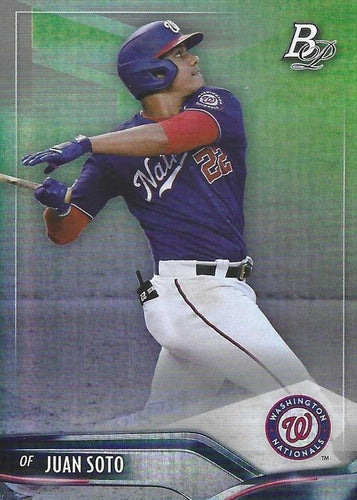 #73 Juan Soto - Washington Nationals - 2021 Bowman Platinum Baseball