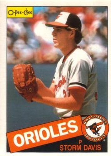 #73 Storm Davis - Baltimore Orioles - 1985 O-Pee-Chee Baseball