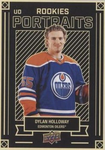 #P-73 Dylan Holloway - Edmonton Oilers - 2022-23 Upper Deck - UD Portraits Hockey