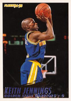 #73 Keith Jennings - Golden State Warriors - 1994-95 Fleer Basketball