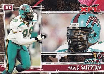 #73 Mike Sutton - Memphis Maniax - 2001 Topps XFL Football