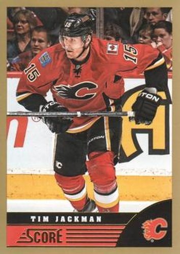 #73 Tim Jackman - Calgary Flames - 2013-14 Score - Gold Hockey