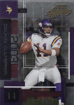 #74 Daunte Culpepper - Minnesota Vikings - 2003 Playoff Absolute Memorabilia Football