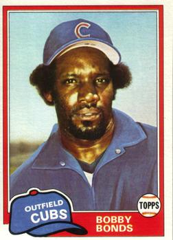 #740 Bobby Bonds - Chicago Cubs - 1981 Topps Baseball