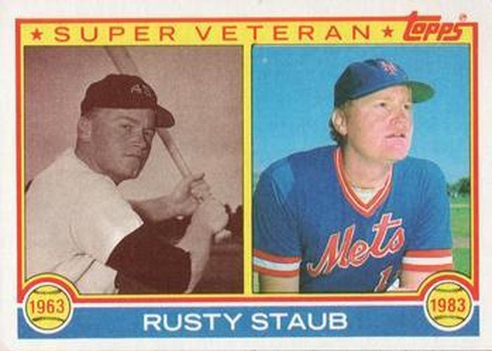 #741 Rusty Staub - Houston Colt .45s / New York Mets - 1983 Topps Baseball