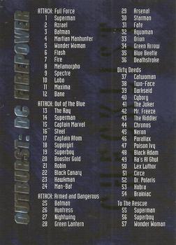 #80 Checklist - 1996 SkyBox DC Outburst: Firepower