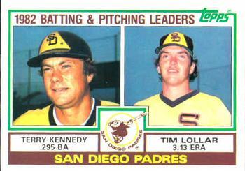 #742 Padres Leaders / Checklist Terry Kennedy / Tim Lollar - San Diego Padres - 1983 Topps Baseball