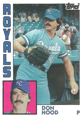 #743 Don Hood - Kansas City Royals - 1984 Topps Baseball