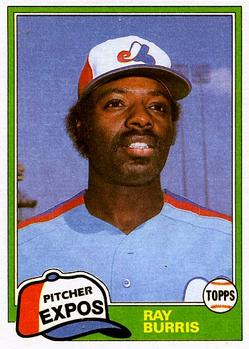 #744 Ray Burris - Montreal Expos - 1981 Topps Baseball