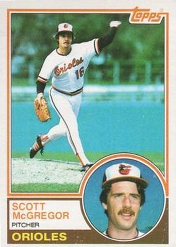 #745 Scott McGregor - Baltimore Orioles - 1983 Topps Baseball