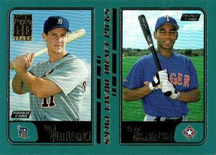 #746 Hugh Quattlebaum / Edwin Encarnacion - Detroit Tigers / Texas Rangers - 2001 Topps Baseball