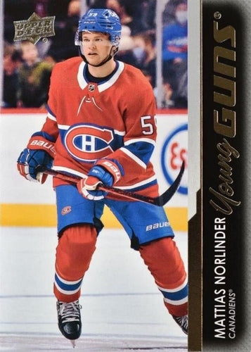 #746 Mattias Norlinder - Montreal Canadiens - 2021-22 Upper Deck Hockey