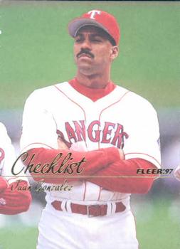 #747 Juan Gonzalez - Texas Rangers - 1997 Fleer Baseball