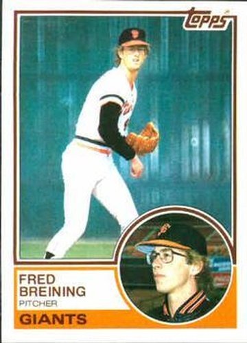 #747 Fred Breining - San Francisco Giants - 1983 Topps Baseball