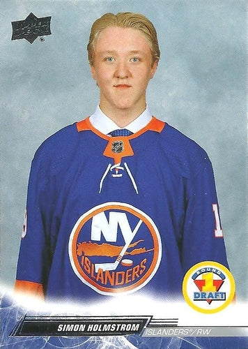 #748 Simon Holmstrom - New York Islanders - 2022-23 Upper Deck Hockey