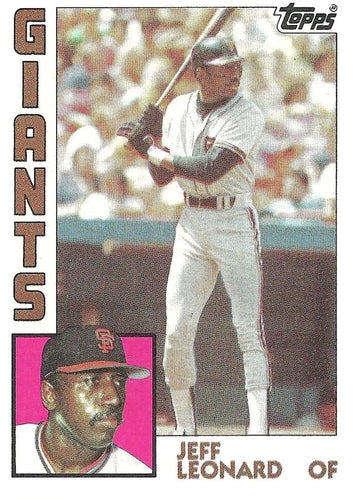 #748 Jeff Leonard - San Francisco Giants - 1984 Topps Baseball