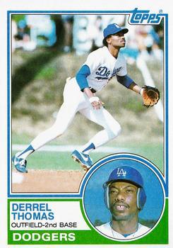 #748 Derrel Thomas - Los Angeles Dodgers - 1983 Topps Baseball