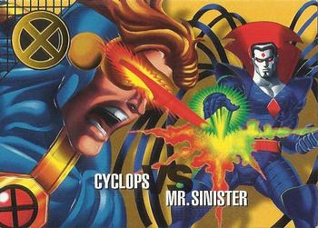 #50 Cyclops vs. Mr. Sinister - 1996 Fleer Marvel Vision