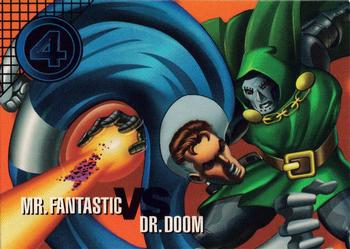 #76 Mr. Fantastic vs. Dr. Doom - 1996 Fleer Marvel Vision