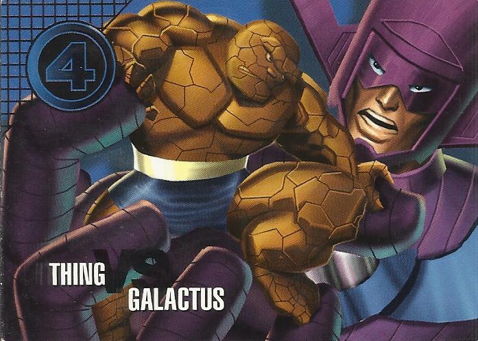 #77 Thing vs. Galactus - 1996 Fleer Marvel Vision