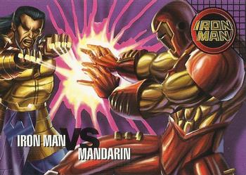 #98 Iron Man vs. Mandarin - 1996 Fleer Marvel Vision