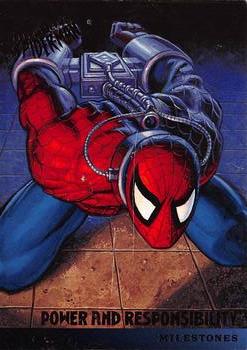#93 Power and Responsibility - 1995 Fleer Ultra Spider-Man