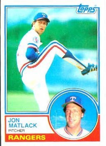 #749 Jon Matlack - Texas Rangers - 1983 Topps Baseball