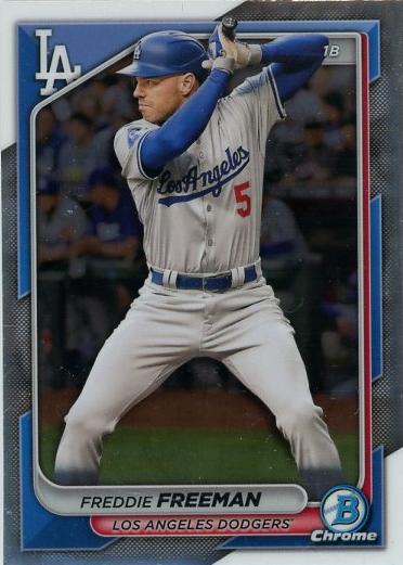 #74 Freddie Freeman - Los Angeles Dodgers - 2024 Bowman Chrome Baseball