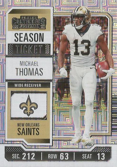 #74 Michael Thomas - New Orleans Saints - 2023 Panini Contenders Football