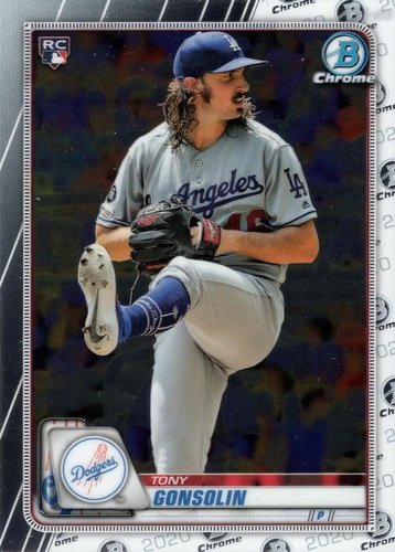 #74 Tony Gonsolin - Los Angeles Dodgers - 2020 Bowman Chrome Baseball