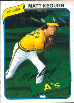 #74 Matt Keough - Oakland Athletics - 1980 O-Pee-Chee Baseball