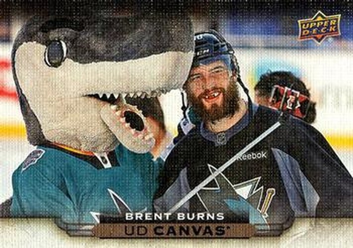 #C74 Brent Burns - San Jose Sharks - 2015-16 Upper Deck - UD Canvas Hockey