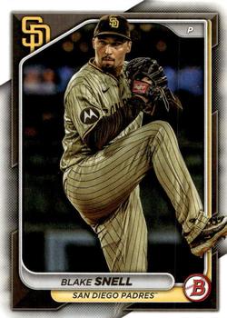 #74 Blake Snell - San Diego Padres - 2024 Bowman Baseball