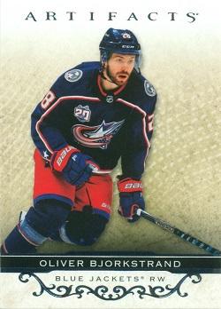 #74 Oliver Bjorkstrand - Columbus Blue Jackets - 2021-22 Upper Deck Artifacts Hockey