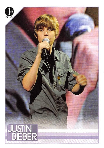 #74 While performing Baby at the American Airlines - 2010 Panini Justin Bieber