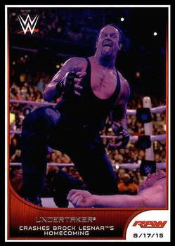 #74 Undertaker - 2016 Topps WWE Road to Wrestlemania Wrestling