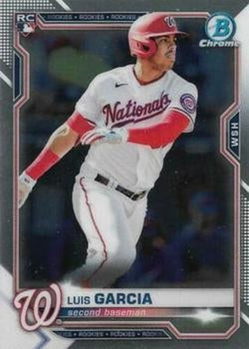#74 Luis Garcia - Washington Nationals - 2021 Bowman Chrome Baseball