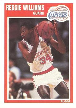 #74 Reggie Williams - Los Angeles Clippers - 1989-90 Fleer Basketball