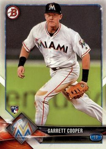 #74 Garrett Cooper - Miami Marlins - 2018 Bowman Baseball