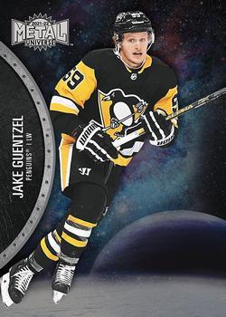 #74 Jake Guentzel - Pittsburgh Penguins - 2021-22 Skybox Metal Universe Hockey