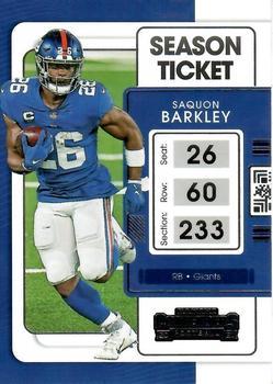 #74 Saquon Barkley - New York Giants - 2021 Panini Contenders Football