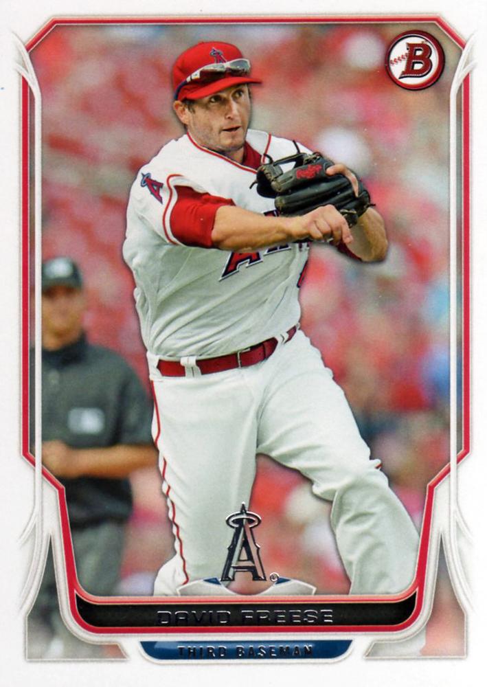 #74 David Freese - Los Angeles Angels - 2014 Bowman Baseball