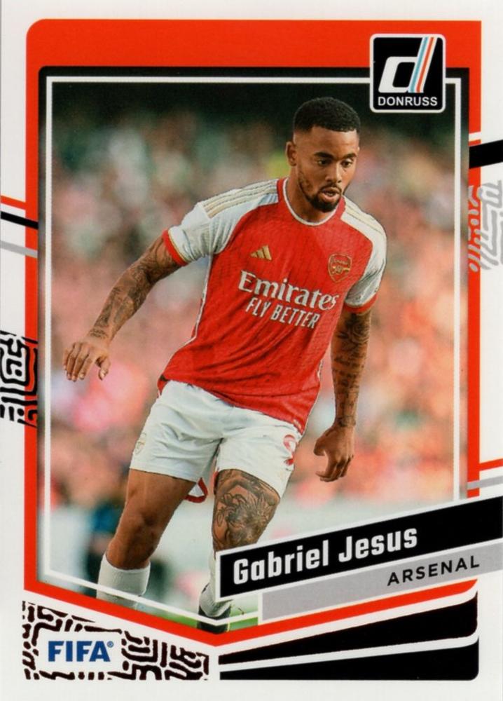 #74 Gabriel Jesus - Arsenal FC - 2023-24 Donruss Soccer